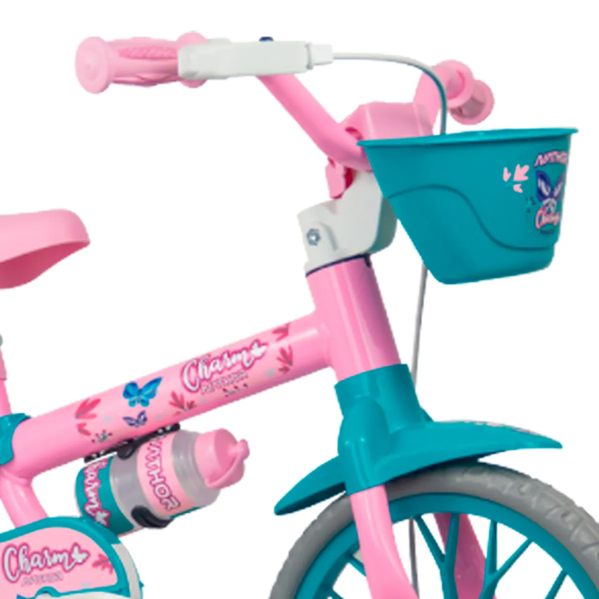 BICICLETA ARO 12 CHARM  ROSA/AZUL  CEST
