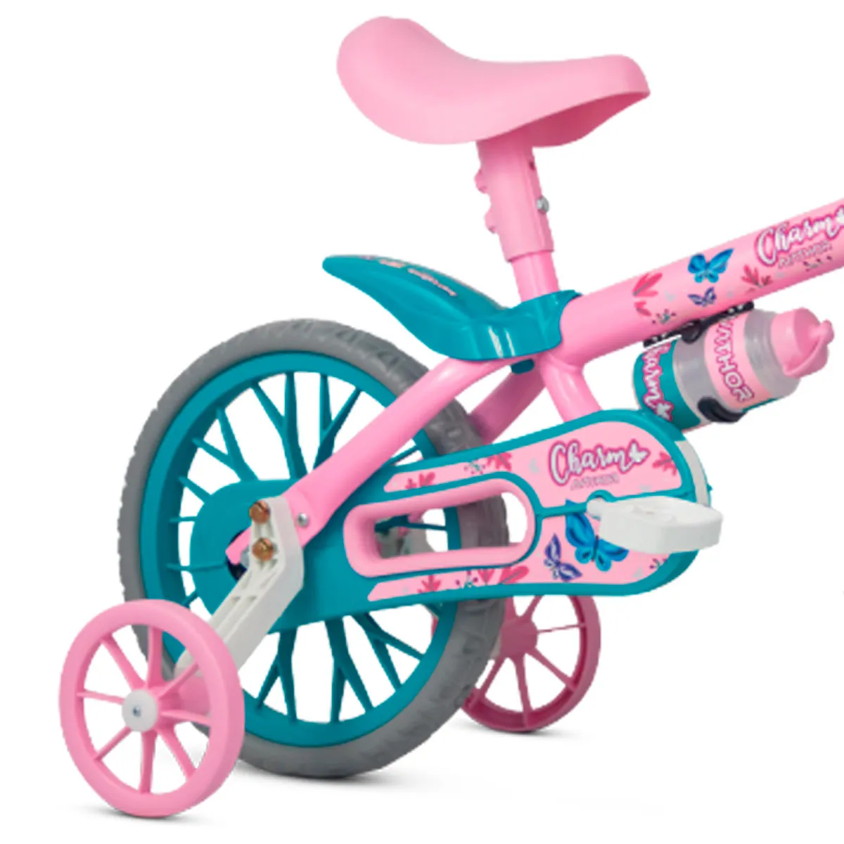 BICICLETA ARO 12 CHARM  ROSA/AZUL  CEST