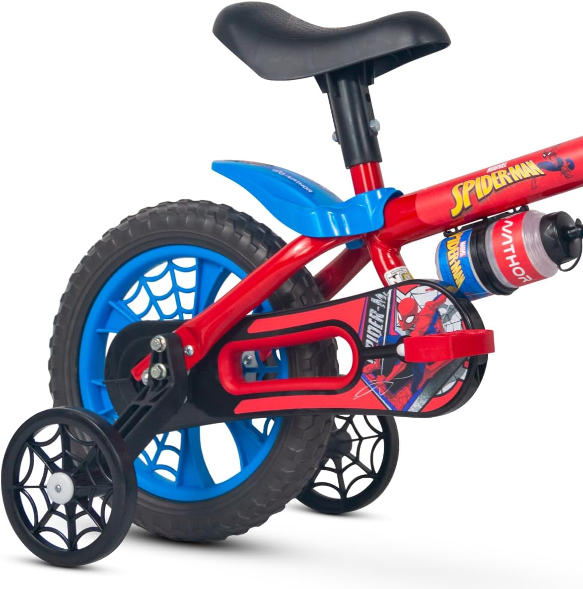 BICICLETA ARO 12 SPIDER-MAN VERMELHO/AZUL NATHOR
