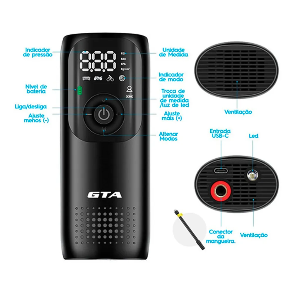 BOMBA DE AR ELETRICA SMART PLUS GTA